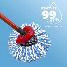 [1/3 Gói] Đầu lau thay thế cho máy lau nhà O-Ceda RinseClean (CHỈ dành cho hệ thống 2 bình chứa), Đầu lau xoay thay thế dễ vệ sinh, chất liệu microfiber, có thể giặt máy. - vỏ cây lau nhà - Xem 7
