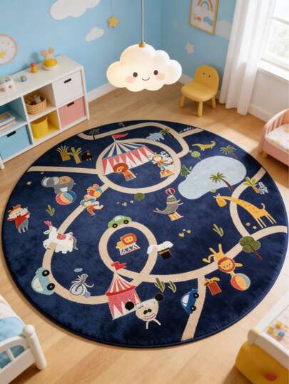 1pc Black Background Galaxy Children's Playmat, Living Room Carpet, Rug, Living Room Area Rug, Area Small Rug, Mat, Home Decor, Large Living Room Carpet, Living Room Home Decor, Room Decor, Washable Rug