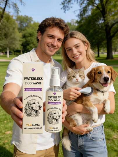 YEGBONG 1pc/100ml Pet Waterless Cleaning Spray, Convenient Daily Cleaning, Deodorizing, Suitable For Pet Stores, Grooming Salons, Veterinary Clinics, Kennels, Catteries, Pet Resorts, Homes: For Quick Cleaning After Walks, Pets Afraid Of Water