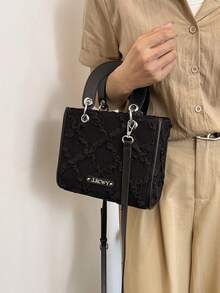 Tas Tangan Mewah Hitam untuk Wanita - Hitam - View 4