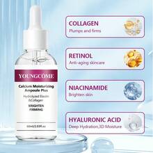YOUNGCOME 钙质保湿安瓶精华液，富含水解弹性蛋白和胶原蛋白，提亮肤色，改善暗沉肌肤，40/60毫升 - Collagen - 查看 5
