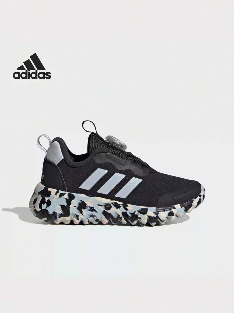 Adidas Kids' Winter Shock-Absorbing Comfortable Warm Rotating Button Sports Shoes - Black - View 1
