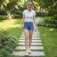 Dép xăng đan thời trang mùa hè 2026 mới, đế mềm mại, thoải mái, đa năng, chất liệu EVA. - trắng - Xem 5