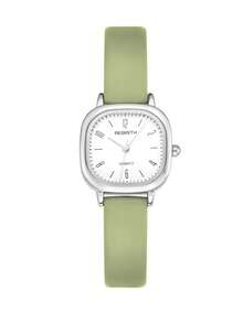 1pc Women's Leather Belt & Quartz Wrist Watch, Fashionable Versatile For Daily Wear - one-size - View 17