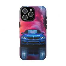 Étui de téléphone 2-en-1 [Expédition sous 24h de DE/FR/ES] Apple 17 16 15 Promax 22 23 24 25 26 Ultra GalaxySmoke Show Blue, Coque robuste MagSafe®, Coque robuste et fine pour iPhone - Glaçage 2 en 1 - Voir 9