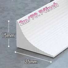 1pc Silicone Self-Adhesive Kitchen Sink Edge Waterproof Strip, 1m/2m Bathroom Vanity Countertop Waterproof Seal, Home Use Self-Adhesive Waterproof Strip - Multicolor - View 13