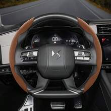 Hocasen For DS Suede Leather Steering Wheel Cover Segmented Design Quick-Install Non-Slip And Comfortable All-Season Compatibility 2 Pieces/3 Pieces Set Optional For DS 7/DS 4/DS N°4/DS 3/DS 9/DS N°8 Black Brown Mocha Orange Red Green - Sectional Suede Steering Wheel Cover - View 12