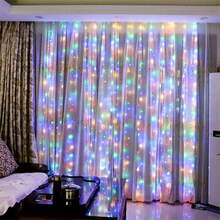 LED Window Curtain Lights, Hanging Fairy Lights With 8 Lighting Modes, Suitable For Bedroom, Indoor, Christmas, Party, Garden, Wedding Decoration - Battery Box Curtain Light - View 6