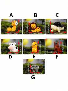 Tượng hươu cao cổ mini dễ thương, giống thật, thích hợp trang trí tiểu cảnh, bonsai và làm vườn, tượng động vật trang trí bằng nhựa. - nhiều màu - Xem 9