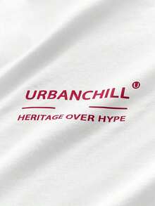 VintageStandard Size Men's White Boxy Crop T-Shirt, Summersummer Tops - White - View 5