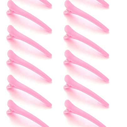 3pcs Non-Slip Black Plastic Alligator Hair Clips, Invisible Seamless Hair Clips, Suitable For Thick/Thin Hair, No Heat Needed For Curly Hair, Natural Curls, Salon Accessories. Ideal For Back To School, Travel & Vacation.