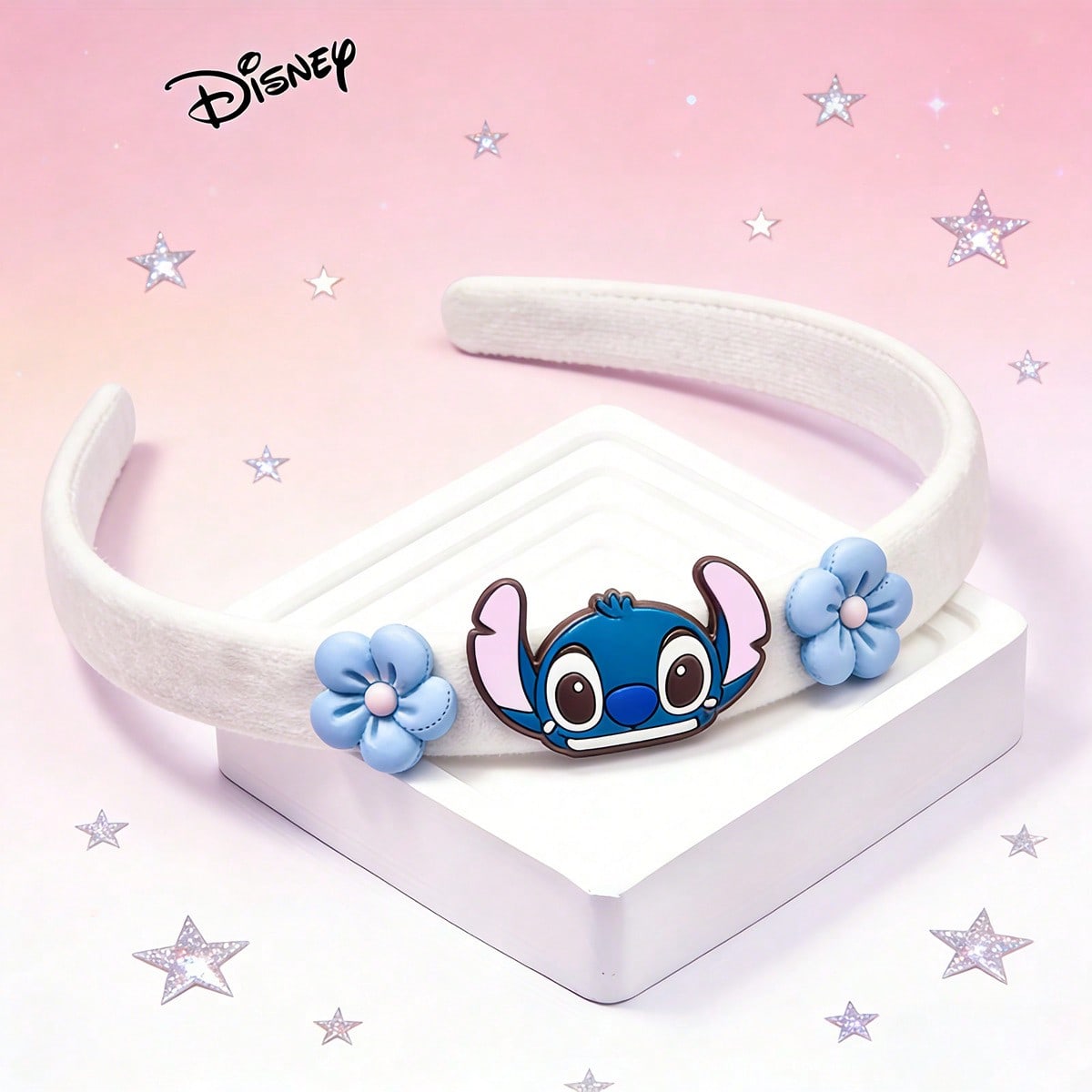 Disney Disney شريط رأس بزهرة التطريز، طوق شعر بشخص...