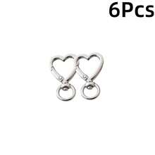 心形/旋转圆环/弹簧扣钥匙扣新款配饰，心形钥匙圈DIY小礼物吊坠 - 金黃色 - 查看 14
