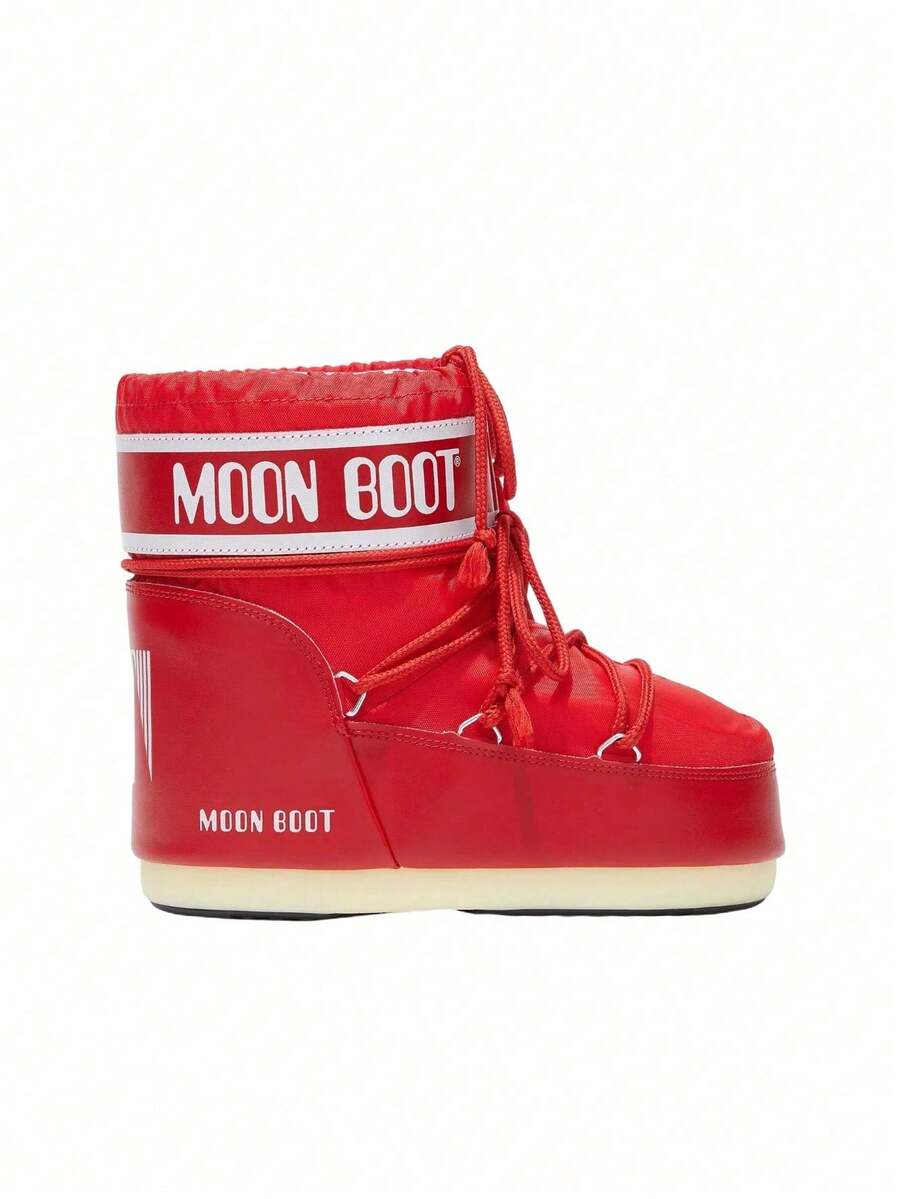 MB ICON LOW NYLON Women's Snow Boots RED 80D1409340-D001 - Red - View 1