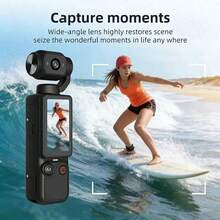 Portable High Definition Night Vision Sports Camera, 180° Rotatable Lens - Hands-Free Wearable Camera For Cycling, Hiking And Sports Recording, Rechargeable, Video Diary Camera, Pocket Sports Camera With 180 Degree Rotation, Full Body Camera, Suitable For Video And Recording, Perfect For Life Recording And Travel, 2000mAh. - Multicolor - View 11