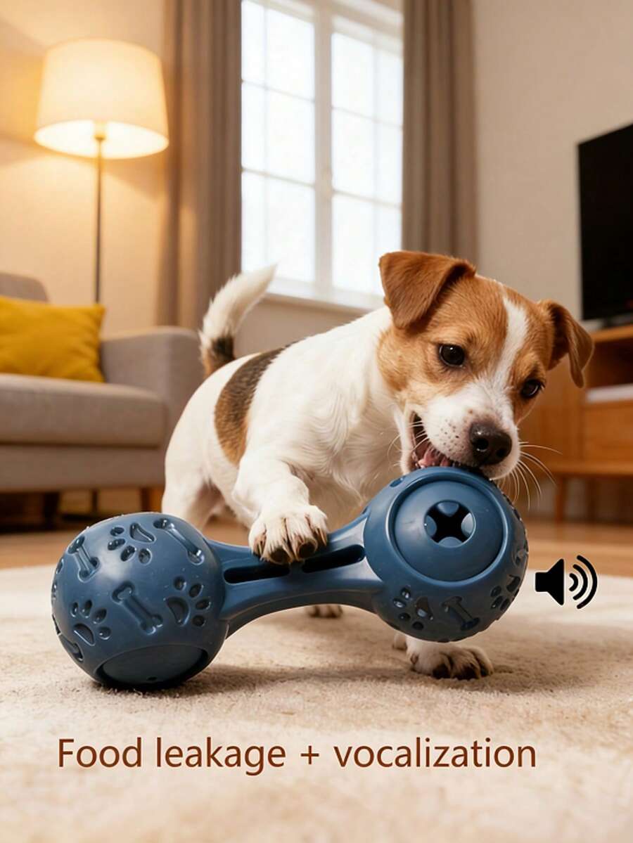 Juguete interactivo para mascotas con pelota con sonido de clic, adecuado para mascotas pequeñas y medianas