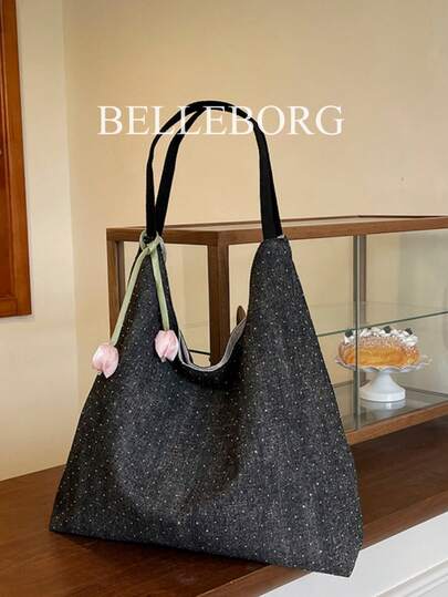 Túi đeo vai/túi xách tay nữ nhẹ nhàng, tối giản, đa năng, thích hợp cho công sở, kèm phụ kiện.