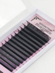 KOUUNOTENN Bộ nối mi YY Lashes 0.07D 8-15mm hỗn hợp 3D mềm mại hình hoa trà, mi giả nhiều lớp tự nhiên, cong chữ D, nâng cao, dùng trong salon chuyên nghiệp. - D - Xem 10