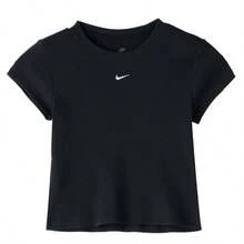 Nike 2026夏季新款女士休闲户外运动无袖T恤，简约日常AS W NSW RIB TGHT SS TEE HV4995-010 - 黑色 - 查看 1