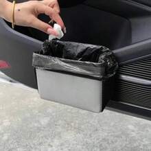 车载垃圾桶、车载储物盒、车门挂式储物袋、汽车座椅靠背储物袋、内饰配件、可折叠多功能储物袋 - 车载收纳整理器、汽车内饰配件 - 垃圾桶 - 查看 11