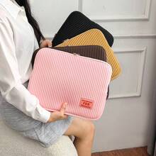 Túi đựng laptop 14 inch, bao đựng laptop 14 inch tương thích với MacBook Pro, HP, HP Stream, Latitude, IdeaPad, túi đựng máy tính dọc bằng polyester dành cho nữ. - Xem 2
