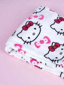 Bộ 2 món đồ ngủ flannel chính hãng Sanrio, quần ngủ nữ Hello Kitty dễ thương, họa tiết hoạt hình KT màu hồng, đồ ngủ mùa thu thời trang. - Nhiều màu - Xem 6