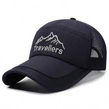 Breathable Mesh Sunscreen Baseball Cap, Quick-Drying, Fashionable, Versatile For Sports, Fishing, Beach Travel, Spring/Summer - A - View 9