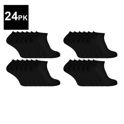 Sock Snob Sock Snob - 24 Pairs Mens Bamboo Low Cut Trainer Socks