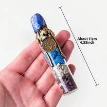 1 chai ước nguyện cung hoàng đạo bằng pha lê tự nhiên, chai đá năng lượng ma thuật dùng để chữa bệnh, chai trôi nổi với đá thô, bùa chú tâm linh Reik. - Mười hai chai năng lượng cung hoàng đạo - Xem 3