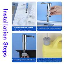 39英寸硅胶延长管，可直接连接皂液器瓶和台式皂液器泵头 - 銀 - 查看 7