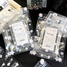 10pcs Cute Star Pattern Transparent Storage Bags, Aesthetic Gift Packaging Bags Suitable For Small Businesses, Photo Cards Jewelry Storage - Rectangle - View 4