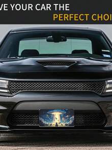 Funny Cat Vintage Aluminum License Plate 6 X 12 Inch Metal Car Front License Plate Cover Car Decor Accessory Novelty Vanity Decoration Tag With 4 Holes Gift For Men Women - A - 查看 9