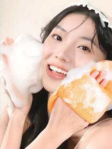 1 miếng bông trang điểm hình giọt nước lớn, miếng bông mềm mại làm sạch da mặt, dụng cụ tẩy trang, nở ra khi ướt, dễ dàng loại bỏ mặt nạ bùn và cặn trang điểm, tạo bọt nhiều, có thể tái sử dụng và bền, dịu nhẹ cho da nhạy cảm. - giọt nước - Xem 4