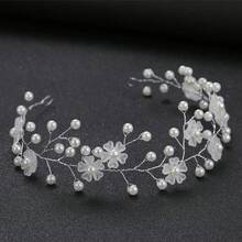 1 tiara prateada em formato de trepadeira para meninas, ideal para festas, casamentos e como acessório de cabelo. - Multicolorido - Ver 10