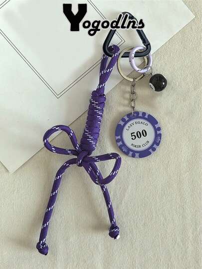 Yogodlns Handmade Knotted Tennis Ball Creative Bag Pendant Charm Bag Pendant Charm Bag Accessories Charm Backpack Pendant Charm Crossbody Bag Pendant Charm Good Friend Gift