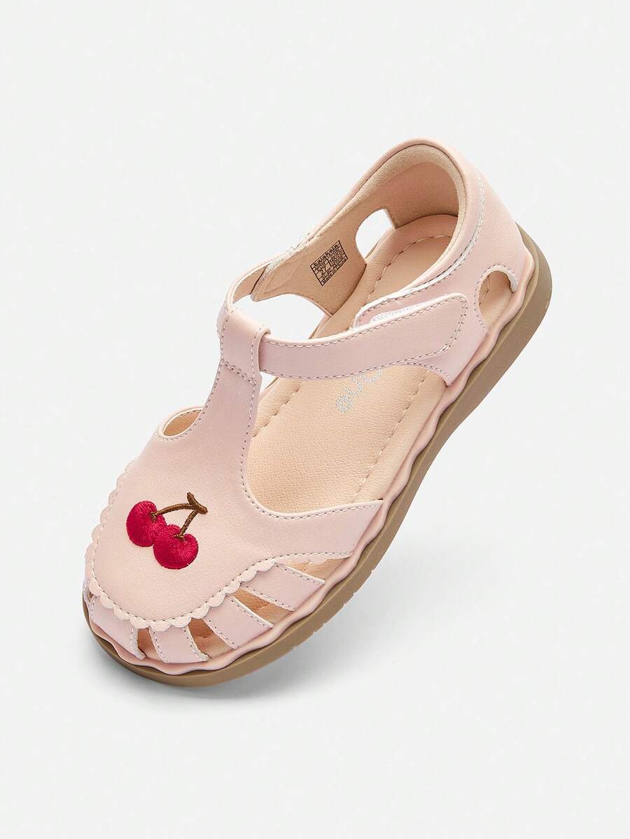 Balabala 儿童凉鞋 女童鞋 2025夏季新款公主鞋 甜美可爱沙滩鞋 - 粉紅 - 查看 1