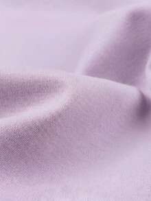 Camiseta casual de mujer de manga corta y cuello redondo - Estampado, tela suave y cómoda, lavable a máquina, tops de verano para damas - Púrpura malva - Ver 5