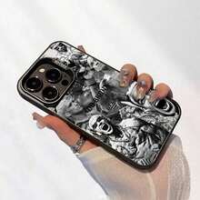 Funda Para TeléFono: Funda Para TeléFono - Charles| Estilo De Graffiti Urbano BrasileñO - Duradero Y De Larga DuracióN| ProteccióN De La CáMara| Resistente A Golpes Y CaíDas| Acabado Plateado De Lujo Ligero| CóModo Y Antideslizante| Discreto Y Minimalista, ImpresióN Plana IMD| - Color 1 - Ver 1