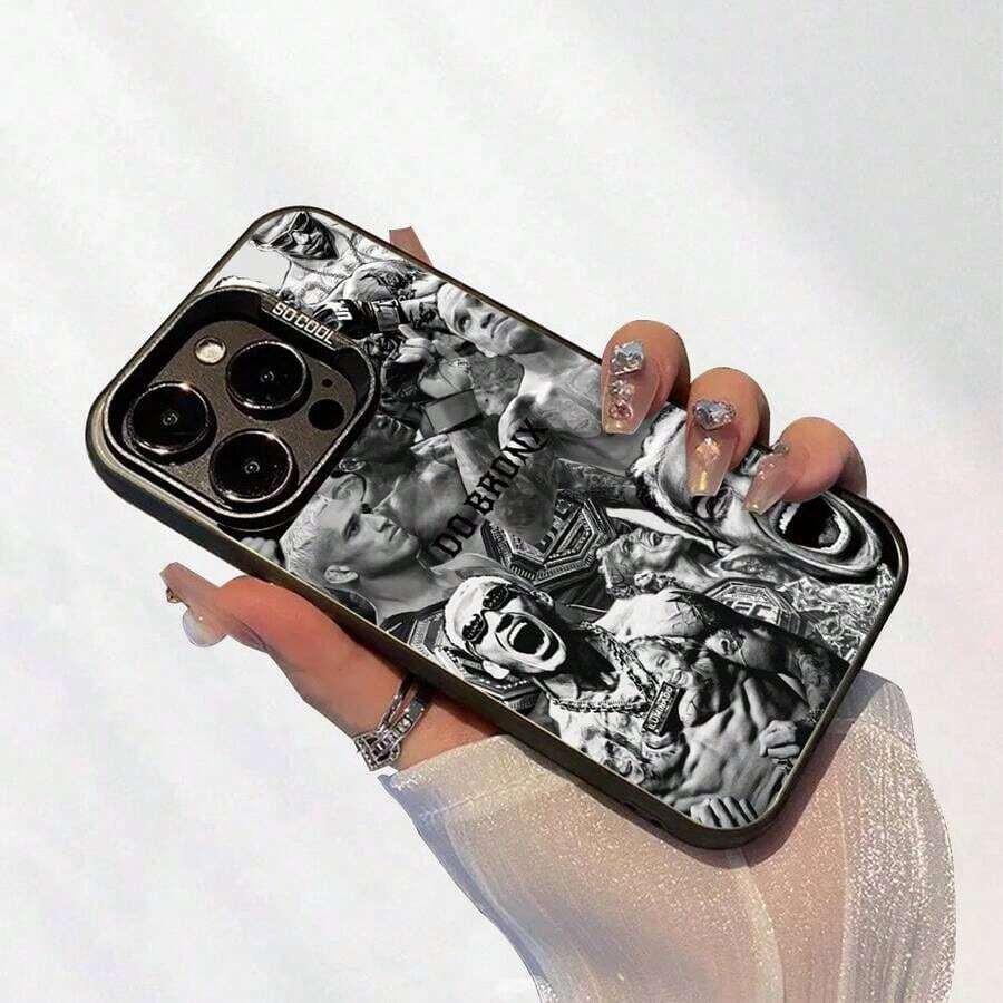 Funda Para TeléFono: Funda Para TeléFono - Charles| Estilo De Graffiti Urbano BrasileñO - Duradero Y De Larga DuracióN| ProteccióN De La CáMara| Resistente A Golpes Y CaíDas| Acabado Plateado De Lujo Ligero| CóModo Y Antideslizante| Discreto Y Minimalista, ImpresióN Plana IMD| - Color 1 - Ver 1