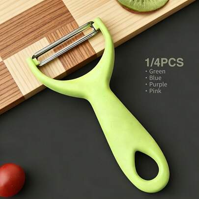 1/4 Pack Stainless Steel Peeler - Multifunctional Kitchen Essential, Suitable Potatoes/Apples/Cucumbers And All Vegetables And Fruits