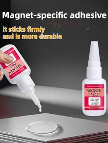 Keo dán nam châm mạnh, độ nhớ cao, khô nhanh, chắc chắn, nam châm PVC trong suốt, keo dán nam châm kim loại kèm ống nhỏ giọt định vị, loại khô nhanh, keo dán thứ hai, keo dán nam châm định vị thứ hai, keo dán kim loại - 21g - Xem 4