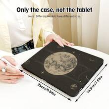 1 件星月图案 PU 皮革翻盖保护套，带笔槽，360° 旋转三折支架，兼容 iPad A16 2025、Air 11/13、M3 2025、Mini 7 A17、Pro 2024、Air 11/13、M2 2024、Pro 11/13、M4 2024、Pro 12.9、7/8/9 代、10.2、10 代、10.9、Air 4/5/6/7/8、10.9、Pro 11、4/5/6 代、Mini 6、SE 11、荣耀、Matepad SE 11 - 彩色 - 查看 7