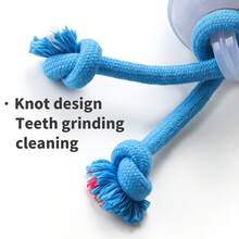 Automatic Self Rolling Interactive Dog Toy Ball With Chew Rope, Electric Bouncing Smart Pet Ball To Relieve Puppy Boredom Indoor Outdoor Play Gift - Blue - View 10