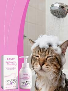 EelJoy 1 peça/200ml/300ml Espuma de Shampoo Sem Água para Animais de Estimação, Limpeza Conveniente Sem Enxágue para Pelos de Animais de Estimação, Macio e Limpo, Adequado para Salões de Tosa de Animais de Estimação, Lojas de Banho de Animais de Estimação, Centros de Hospedagem de Animais de Estimação, Hotéis para Animais de Estimação, Canis, Gatil, Parques para Animais de Estimação, Cafés para Animais de Estimação, Sem Tempo para Banho, Clima Frio Não Adequado para Lavagem com Água, Após Passear com Animais de Estimação: Alternativa à Lavagem com Água, Patas, Bumbum, Área da Boca, Sujeira na Barriga, Muda Sazonal, Hospedagem, Viagem, Estadia em Hotel, Remoção Rápida de Manchas, Remoção de Óleo, Odor Corporal, Odor de Urina, Odor de Saliva e Outros Odores - Espuma para animais de estimação sem shampoo - Visão 2