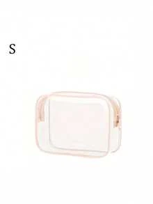 TSA Certified Travel Toiletry Storage Set, 3 Sizes Transparent Waterproof PVC Cosmetic Bags With Rose Gold Trim + 4 Leak-Proof Silicone Refillable Travel Bottles, Portable Transparent Toiletry Bag Suitable For Shampoo, Lotion, Cosmetics, Skincare Products, Suitable For Air Travel, Business Trips, Vacations, Camping, Fitness, Home, Dorm, Bathroom Storage, Ideal Holiday Birthday Gift For Men And Women Travelers For Daily Use And Gifting - Multicolor - View 10