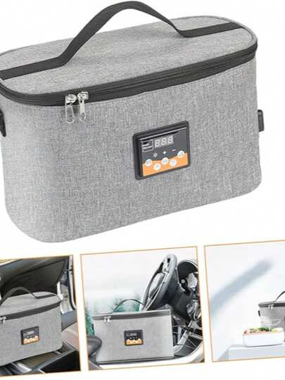 Bottle Warming Tote Bag For Car – Real Temperature Display, Lightweight Insulated For Outdoor Feeding & Travel