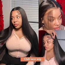 Uveous 13x4 Lace Front Wigs Human Hair 200 Density Straight HD Lace Front Wigs Human Hair Pre Plucked 13x4 Lace Frontal Straight Human Hair Wigs For Women Glueless Wigs Human Hair Natural Color - Natural Color - View 6