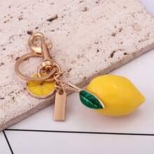 时尚水果钥匙扣：菠萝、西瓜、芒果吊坠钥匙圈，派对宴会包饰，夏季珠宝礼品 - 彩色 - 查看 10