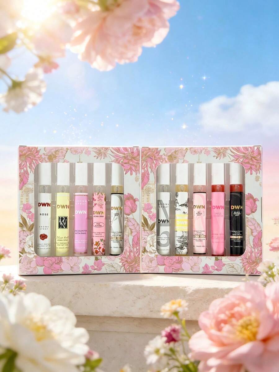 1/10pcs 10ml Limited Edition Fragrance Mist Set, With Fresh And Delicate Floral And Fruity Scents. Includes 10 Different Fragrances (Coconut, Fruit, Vanilla, Jasmine, Lavender, Violet, Rose, Amber, Sandalwood), Long-Lasting And Multi-Layered Aroma, Air Freshener, Can Be Used For Daily Odor Elimination And Fragrance Addition. Also A Great Choice For Christmas Or Birthday Gifts. - Multiple Styles - View 1