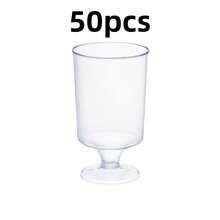 10/30/50个装可重复使用的慕斯杯、甜点杯、水果杯、零食杯，适用于婚礼、生日、野餐、甜品店、装饰、展示、烘焙用品 - 無色 - 查看 11